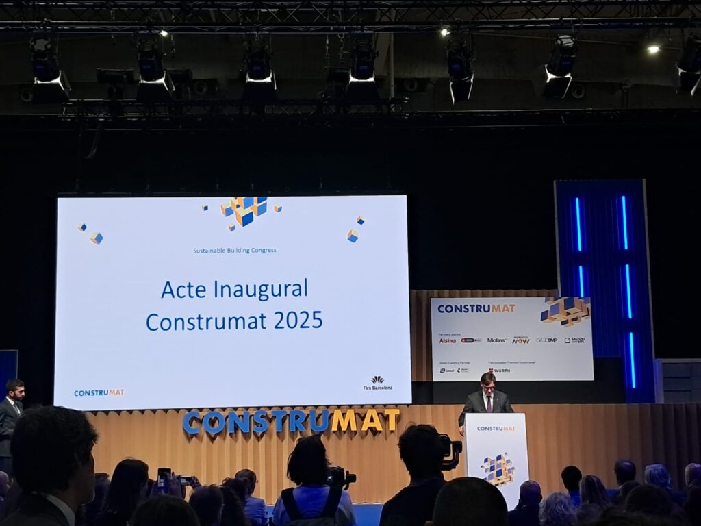 El president, Salvador Illa, inaugurando la nueva edición de Construmat 2025